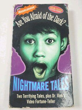 Nickelodeon Are You Afraid of the Dark? Nightmare Tales VHS Tape 1994 Vintage